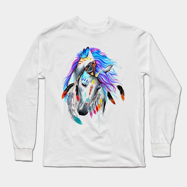 fantasy horse Long Sleeve T-Shirt by The Pharaohs